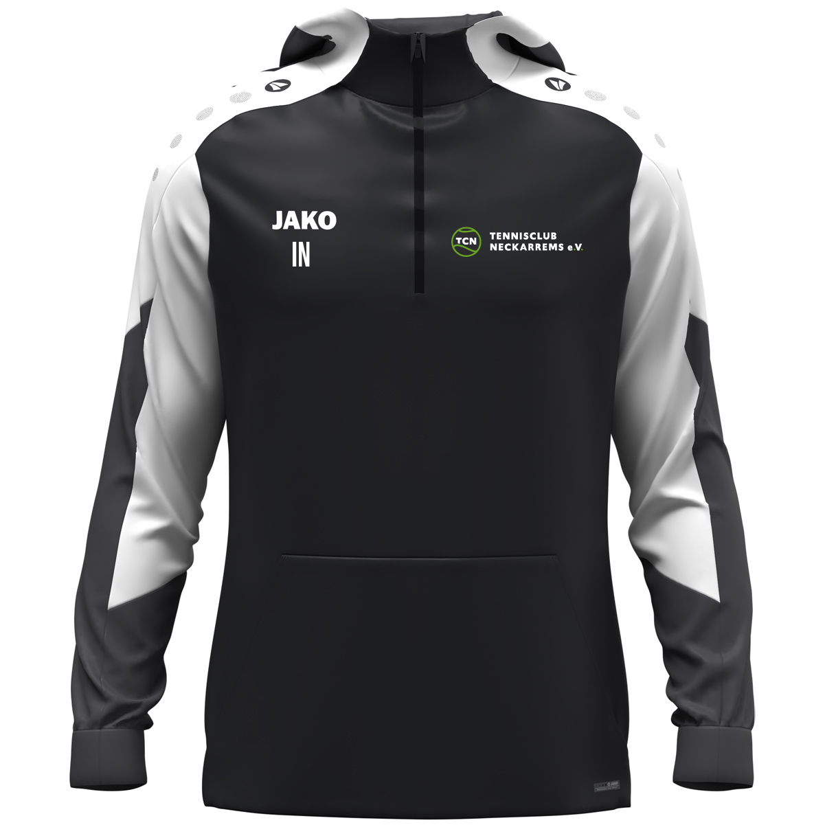 JAKO Zip Hoodie Dynamic inkl.Wappen und Vereinsname (Initialen optional)